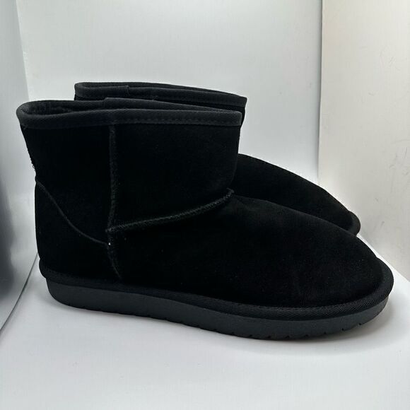 CUSHIONAIRE Women's pull on boot +Memory Foam 11 WIDE BLACK - Picture 1 of 7